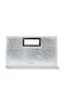 Damenhandtasche Krokodilmuster Silber