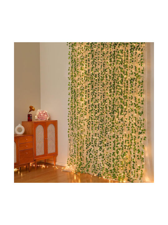 Artificial Ivy Decoration Led 2.10 M Piece X 12 Total Length 25 M Plastic Green Artificial Ivy Decoration Led 2.10 M Piece X 12 Total Length 25 M Plastic Green