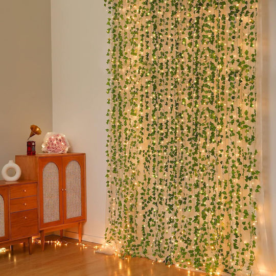 Artificial Ivy Decoration Led 2.10 M Piece X 12 Total Length 25 M Plastic Green Artificial Ivy Decoration Led 2.10 M Piece X 12 Total Length 25 M Plastic Green