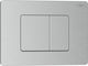 Mexen Tex Flush Plate for Dual Flush Toilets Inox