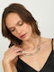 Doca Steel Necklace Beige