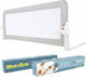 Figga Klappbares Bettschutzgitter aus Metall in Grau Farbe 200x65cm