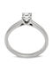 Savvas Design Single Stone Ring From 18K White Gold