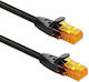 Qoltec U/UTP Kat.6 Ethernet Netzwerkkabel 20m Schwarzes
