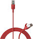 Procab U/UTP Cat.6a Gigabit Network Cable Ethernet 1m Red