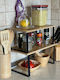 Tabletop Wooden Rack 33.5x18.5x14.5cm 2 Pieces Beige