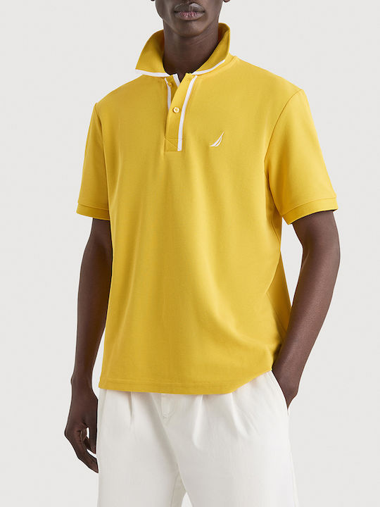 Nautica Polo Μπλούζα Κοντομάνικη Κίτρινη