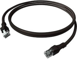 Easylan S/FTP Cat.6a Netzwerkkabel Ethernet 10m Schwarzes