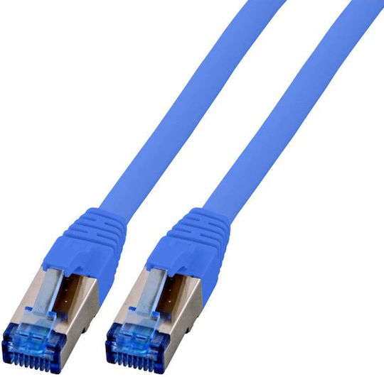 EFB S/FTP Cat.6a Gigabit Network Cable Ethernet 7.5m Blue