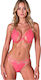 Passion Resilque Bra + Thong Set Tomato Red