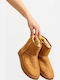 Wildleder Damenstiefel Gelbe