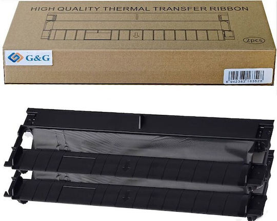 Thermal Transfer Ribbon G&g 2er Set Td-810-bk 215mmx22m