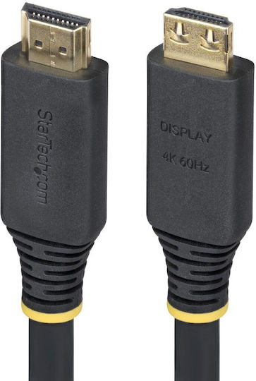 StarTech Active HDMI 2.0 Premium High Speed 4K 60Hz HDR Cable HDMI male - HDMI male 15m Μαύρο