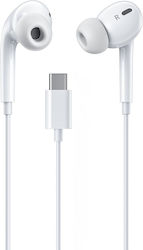 WK Yb06 In-ear Handsfree Ακουστικά με Βύσμα USB-C Λευκό WK Yb06 In-ear Handsfree Ακουστικά με Βύσμα USB-C Λευκό