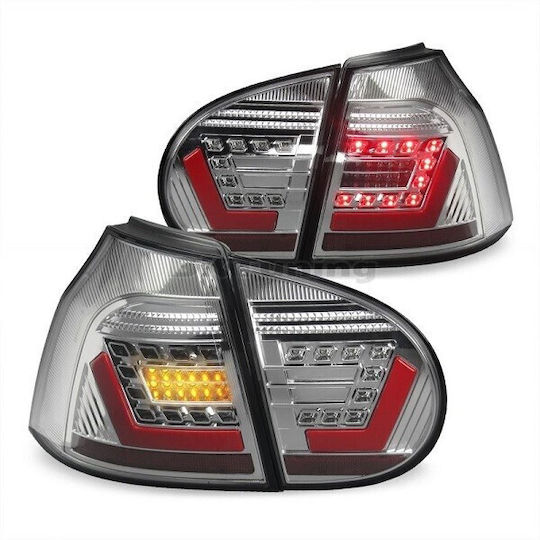 Πίσω Φανάρια Led Vw Golf 5 Lightbar Design Chrome Σετ 2τμχ