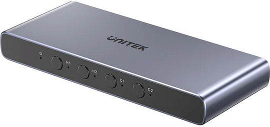 Unitek V1313A KVM & Data Switch με HDMI / USB-C