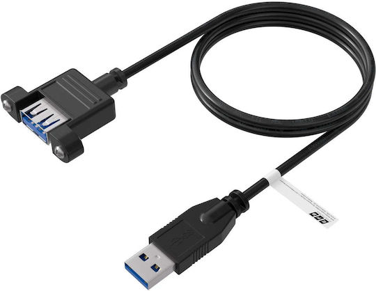 EFB USB 3.0 Кабел USB-A Мъжки Черен 0.5м K5265SW.0,5V2