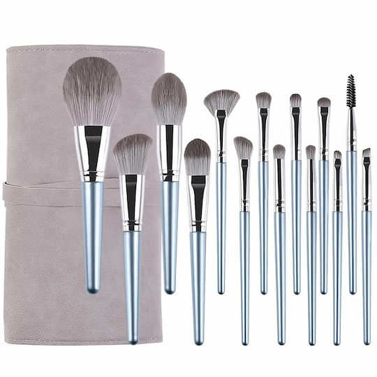 Professionelles Make-up Pinsel Set mit Tasche 14 Stück