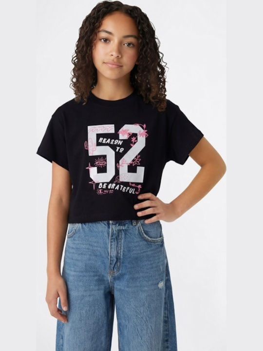 Champion Kinderoberteile T-Shirt Schwarz