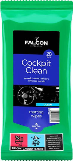 Auto Gs Cleaning Wipes for Car Dashboard with Ocean Scent 28pcs
