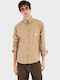 Μακρυμάνικo Overshirt Dark Beige