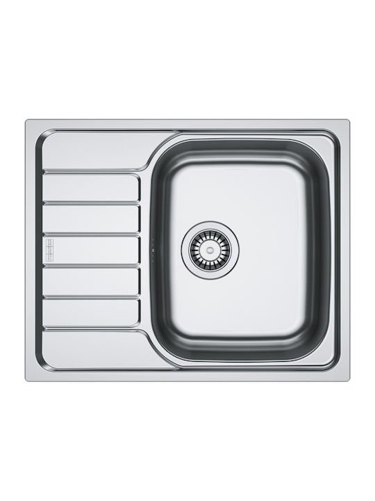 Franke Spark Skn Ένθετος Νεροχύτης Inox Μ50xΠ62cm Γκρι