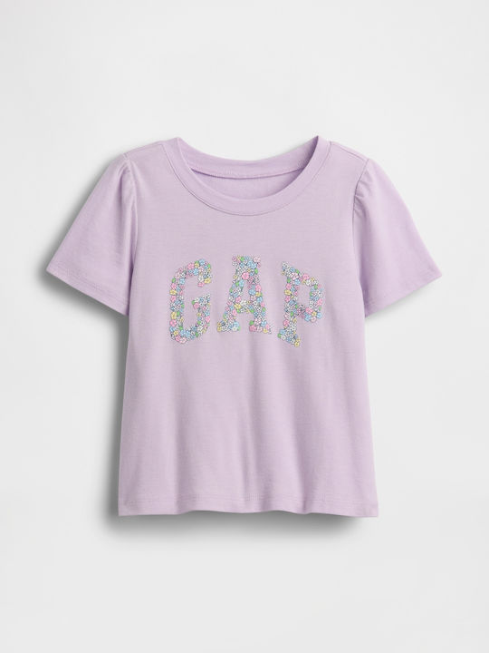 Kids Short-sleeved Shirt Nostalgic Lavender