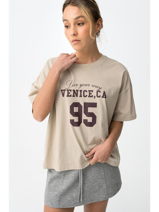 Kids Top Short-sleeved Beige