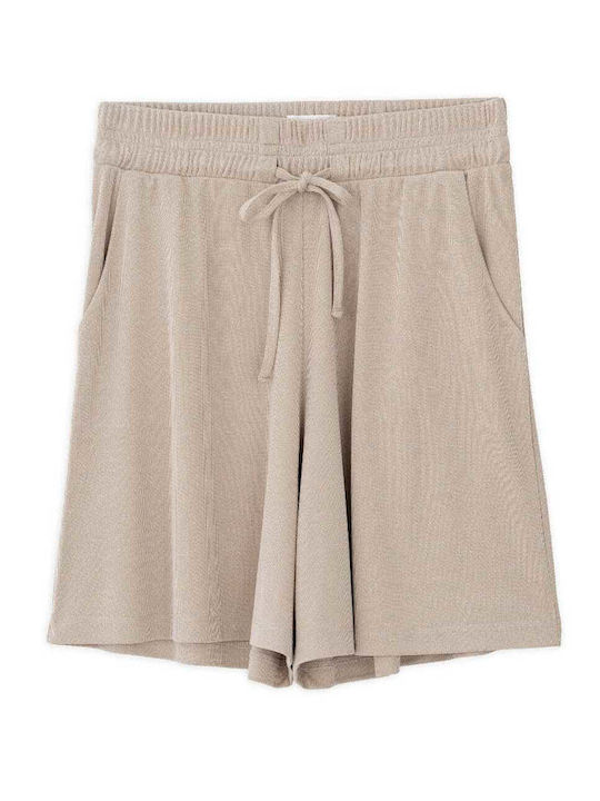 Philosophy Wear Γυναικείο Ψηλόμεσο Σορτς Μπεζ
