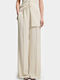 Women's Crepe Trousers Ecru