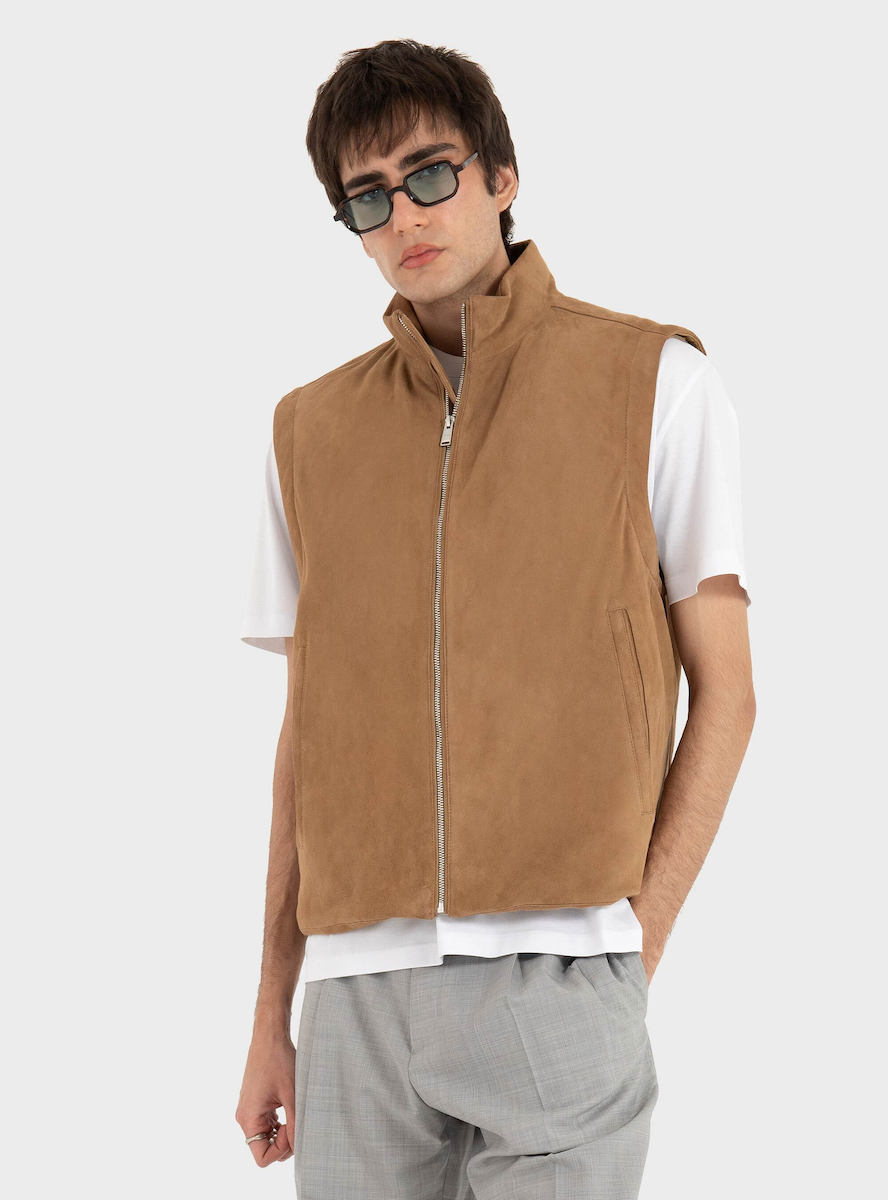 BOSS ベージュ ベスト サイズ50 Boss Sleeveless Jacket Beige