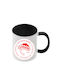 Olympiacos Mug Black Handle Interior