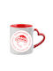 Olympiacos Mug Red Handle Heart Interior