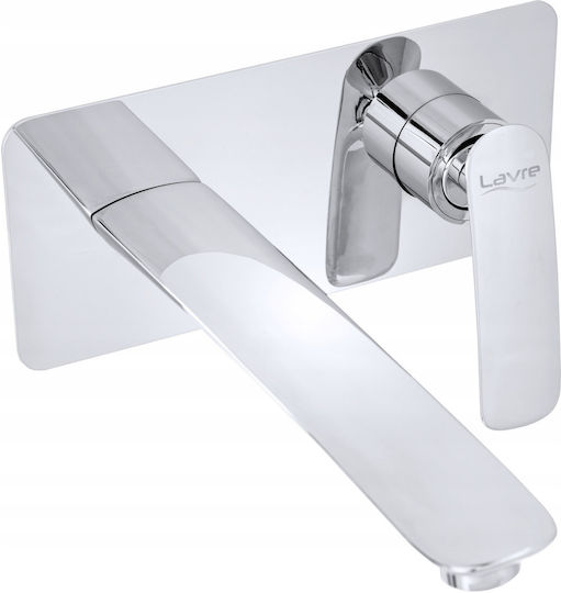 Granitan Built-in Mixer & Mouthpiece Set for Bathroom Sink Silver 5907440724617
