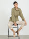 Damen Strickjacke Khaki