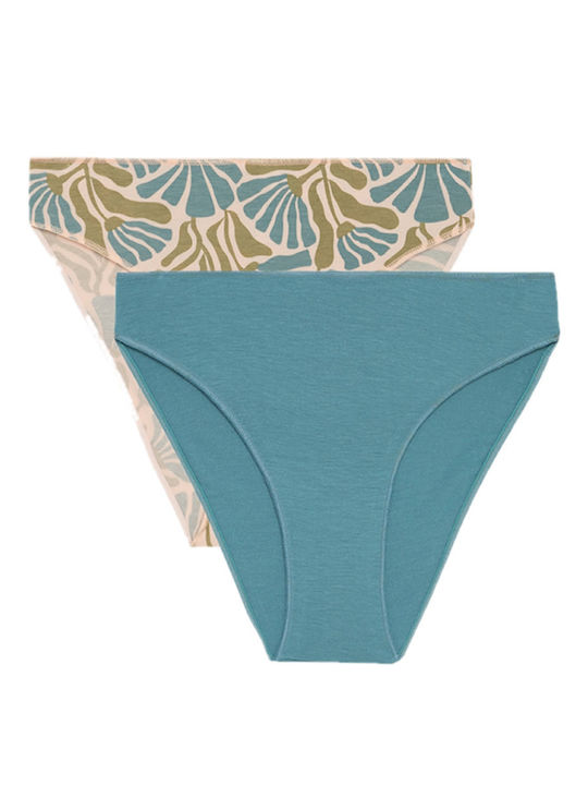Minerva Fimelle Women's Briefs 2Pack Seamless P...