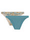 Fimelle Women's Slip 2Pack Seamless Petrol Blue