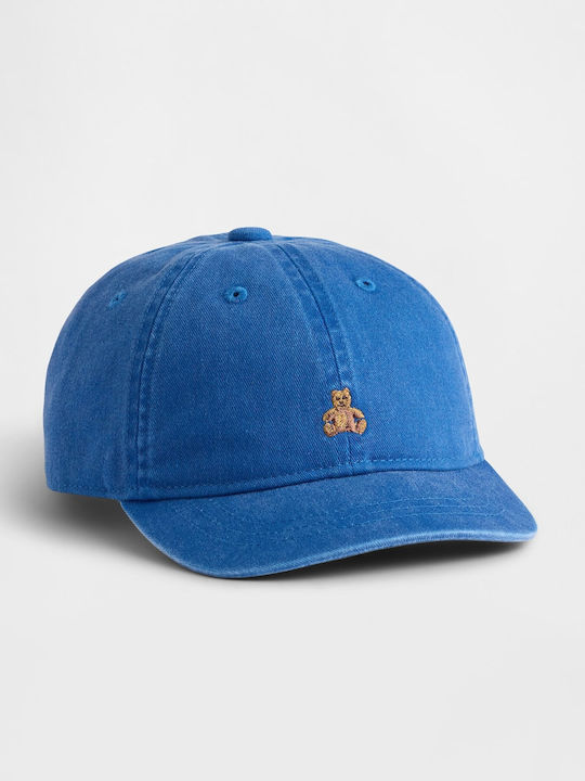 GAP Kinderhut Jockey Stoff Blau