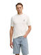 Herrenblusen Crewneck T-Shirt Ecru
