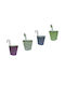 AGC Metallischer Blumentopf 13x11cm