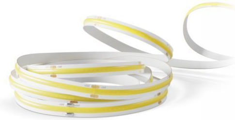 Spot Light Ταινία LED 220V Θερμό Λευκό Φως 10m Τύπου COB με Τροφοδοτικό