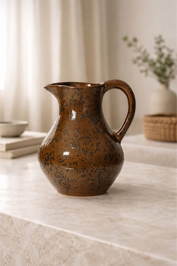 Kaemingk Decorative Ceramic Brown Vase 21x17xH25cm