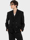 Men’s Suit Jacket With Regular Fit Black