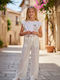 Kids Set with Pants Summer 2pcs White