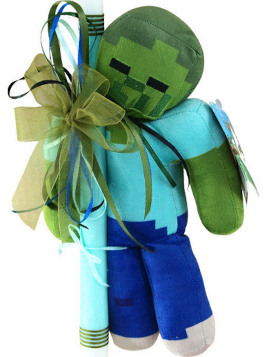 Lumanare De Paste Minecraft Cu Cutie 30cm Verde