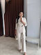 Damen Beige Set mit Hochgebirge Hose