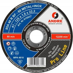 ANDRE abrasive articles Pro Δίσκος Κοπής Μετάλλου 125mm ANDRE abrasive articles Pro Δίσκος Κοπής Μετάλλου 125mm
