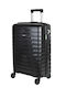 Colorlife Large Black Travel Suitcase with 4 Wheels
