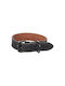 Flamingo Dog Collar Montana Leather Wide Black XXL 53-63cm 40mm