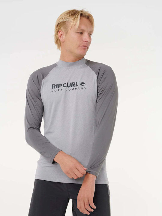 Rip Curl UPF 50 Ανδρική Μακρυμάνικη Αντηλιακή Μπλούζα Γκρι